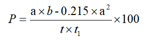 Open area formula